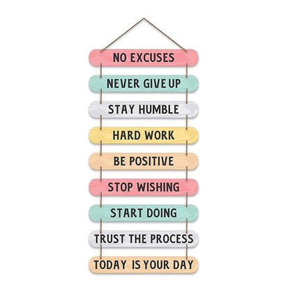 Artvibes Decorative Motivational Quotes Printed Mdf Wooden Wall Hanging | Modern Wall Decoration Accessories