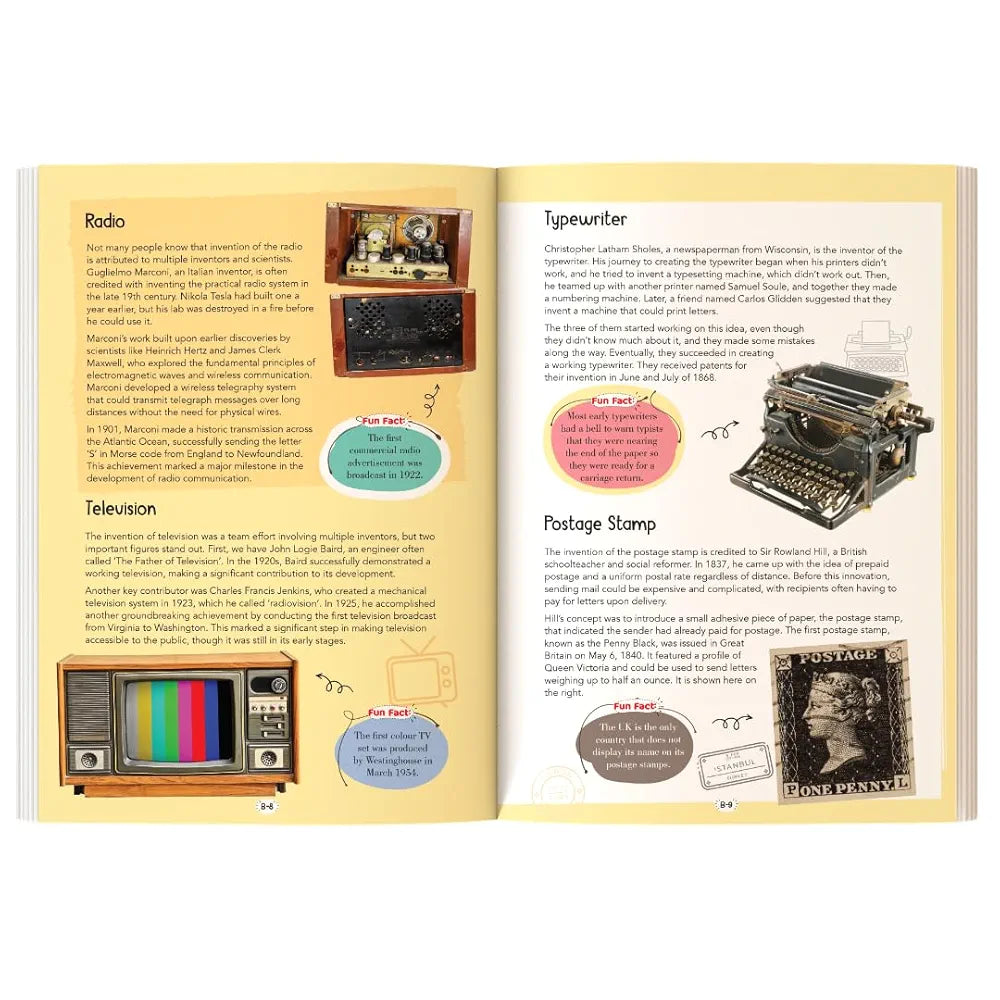 121 Communication & Ancient Inventions Facts Book for Kids Ages 8+ – 121 Curious Facts for Curiours Children – Colourful Images and Bold Text for Easy Reading – Educational Paperback Edition with Premium Art Paper – Fun and Informative Fact Book for All Ages by Majestic Book Club