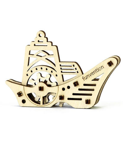 Funvention- for Little Scientist in Every Kid Fun Fidgets Ships Stem Learning 3D Puzzle Kit , Multicolor