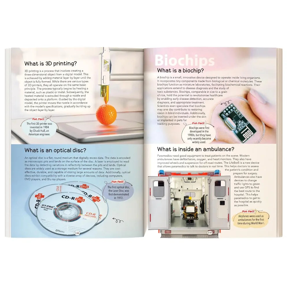 121 Technology and Innovations Facts Book for Kids Ages 8+ | Educational Paperback with Colourful Images & Bold Text | 121 Curious Facts for All Ages by Majestic Book Club