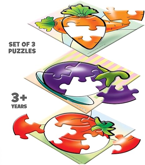 Frank Vegetables A Set of 3 Jigsaw Puzzle for Kids Above Focus and Memory - 10211