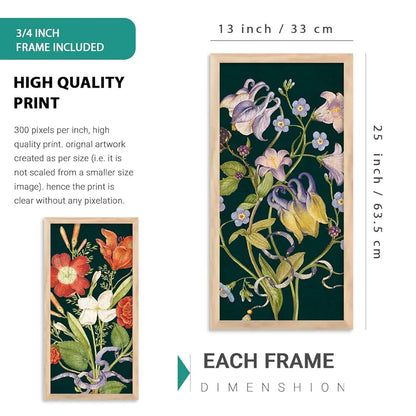 Kotart Home Dacor Abstract Painting Decorative Modern Big Size Wall Art poster With Frame Digital Reprint Engineered Wood Set of 4 Art5