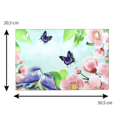 Ecraftindia Naturre View Theme Wooden Key Holder With 6 Hooks