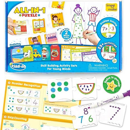 Imagimake Kiddi-Do All-In-1 Puzzle Learn 25+ Activities Solving Puzzle Learning & Educational Toys