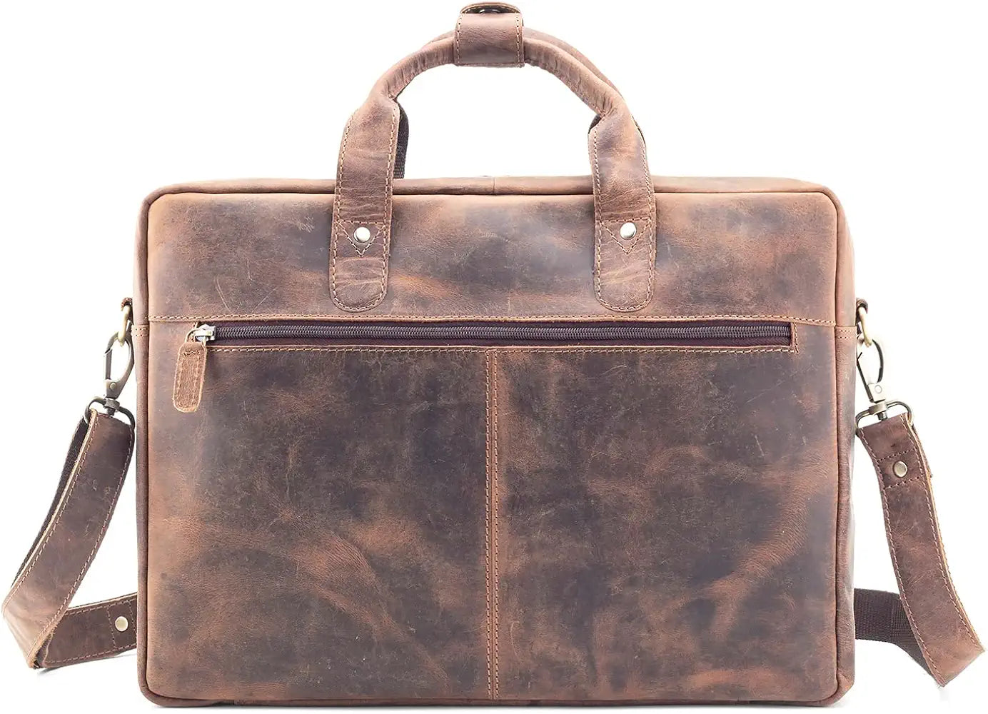 Goatter Genuine Leather 16" Inch Laptop Messenger Bag/Office Bag For Men