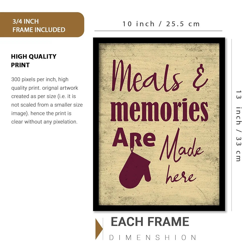Kotart Restaurant Quotes Framed Posters for Kitchen Wall Decoration Kitchen 11