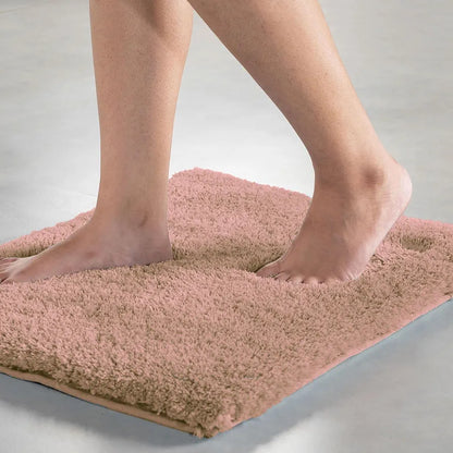 Luxe Home International Microfiber Bath Mat Super Soft Non Slip 60x90 cm Colour Peach