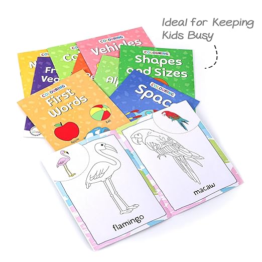 Firstcry Intelliskills My Colouring Book Set of 10 | Early Learning Books | 80 Pages