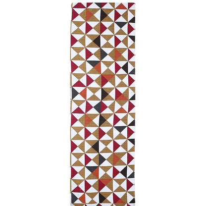 SARAL Home Colored Firki Soft Cotton Durable & Washable Multipurpose Runner