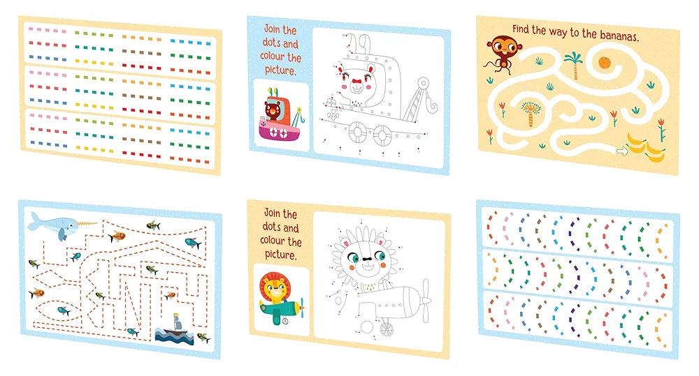 Popcorn Games & Puzzles Fine Motor Skills Wipe & Clean Reusable Learning Social_Skills Flash Cards 2+ Years Kids|Master The Motor Skills of Your Brain 16 Cards with Wipe & Clean Marker