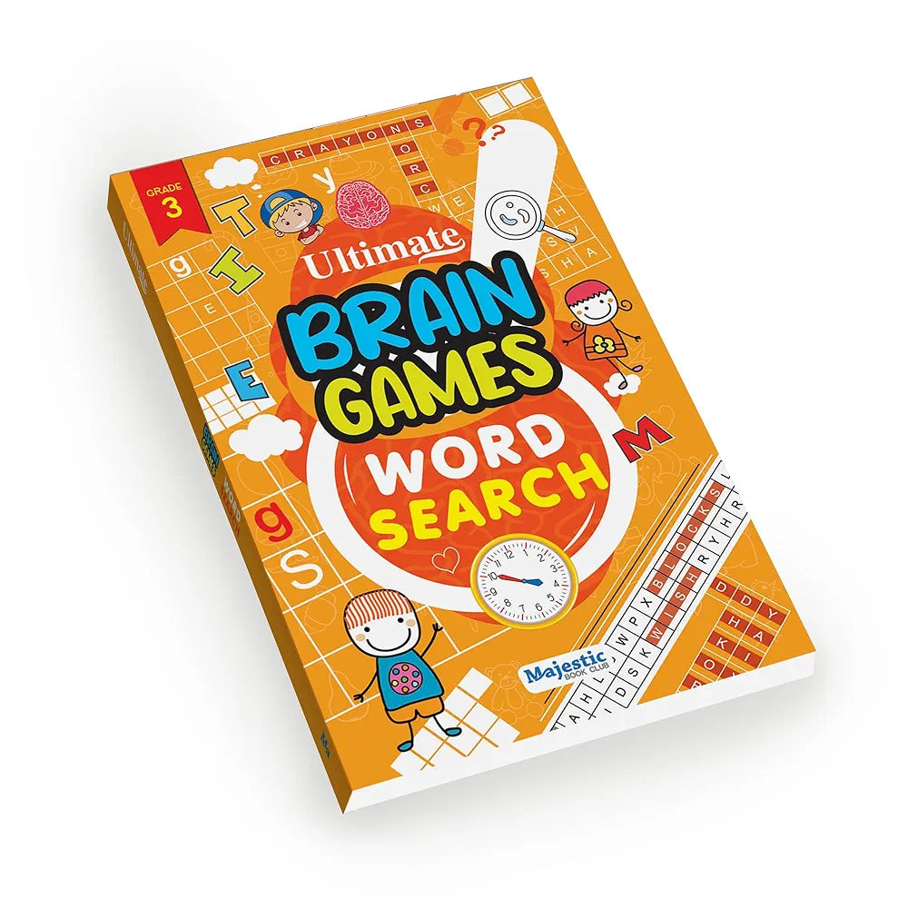 Word Search Grade 3 for Kids  - Ultimate Brain Games: 120+ Engaging Puzzles to Improve Spelling and Vocabulary - | The Book Tree Books