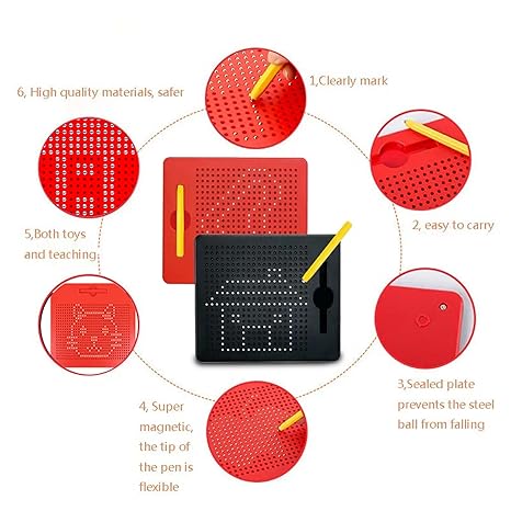 FunBlast Magnetic Drawing Board Educational Toy Sketch Pad for Kids Draw Freely Doodle Pad
