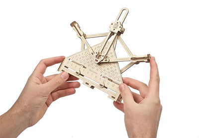 UGEARS STEM Arithmetic Kit 2 in1 Model Kit - Creative 3D Wooden Puzzles for Adults, Teens and Children - DIY Mechanical Science Kit for Self Assembly - Educational and Engineering 3D Puzzles with App