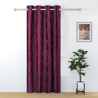 Fresh From Loom Window Curtains 6 Feet Long High Tenacity Yarn Polyester Punch Curtains Premium