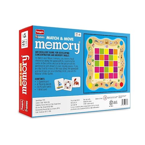 Funskool Memory Match&Move For 5+ years,Multicolor