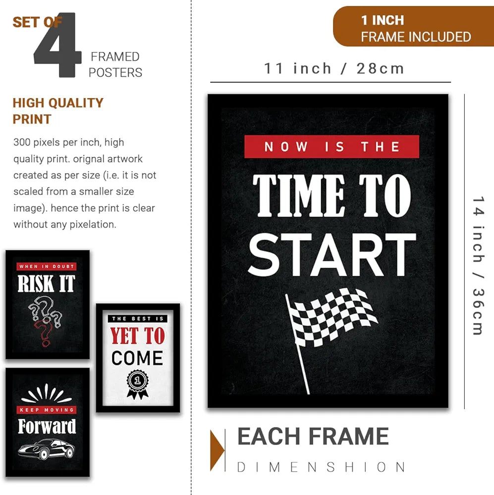 Kotart The Best is Yet to Come Framed Posters Inspirational Quotes Posters with Frame