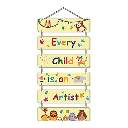 Angel Infinite Animal Design Decorative Wall Hanging Wooden Art Decoration Item For Kids Room