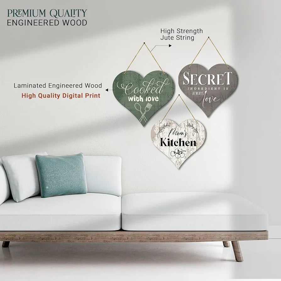 Kotart Modern Coocked With Love Wall Hangings For Living Room ART 2