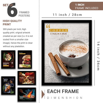 Kotart Kitchen Quotes Love Fades Posters Wall Paintings set of 8