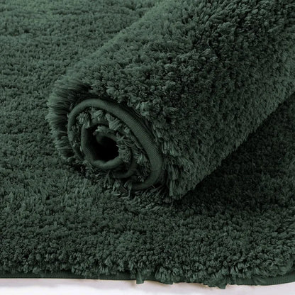 Luxe Home International Runner Super Soft Anti Skid Newman Rug For Bedroom  Rectangular Colour Hunter Green