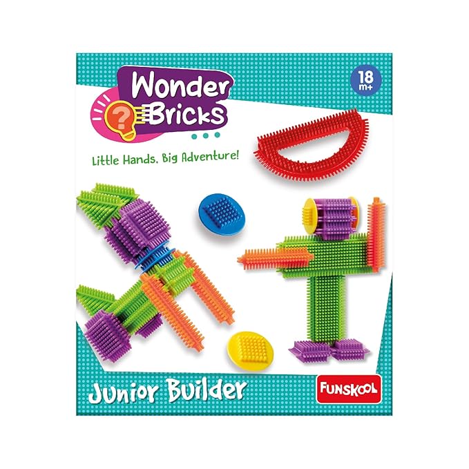 Funskool-Junior Builder Educational 30 Pieces Construction for 18 Months Old Kids and Above Toy