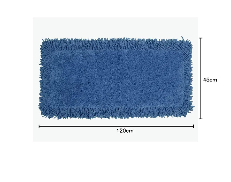 Saral Home Shaggy Soft Cotton Durable & Washable Multipurpose Bedside Runner Colour Blue