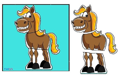 Fiddly Wooden Jigsaw Puzzle for Early Age Children Paperless Puzzle | Pack of 12 Zoo Animals