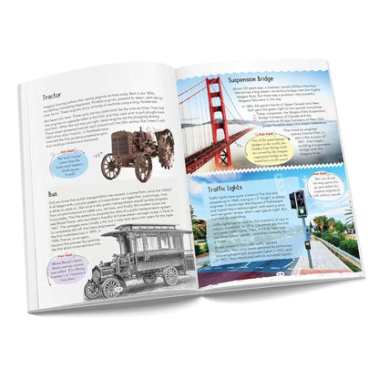 121 Mechanical Inventions Facts Book for Kids Ages 8+ – Educational Paperback wit Colourful Images & Bold Text – 121 Curious Facts for All Ages by Majestic Book Club