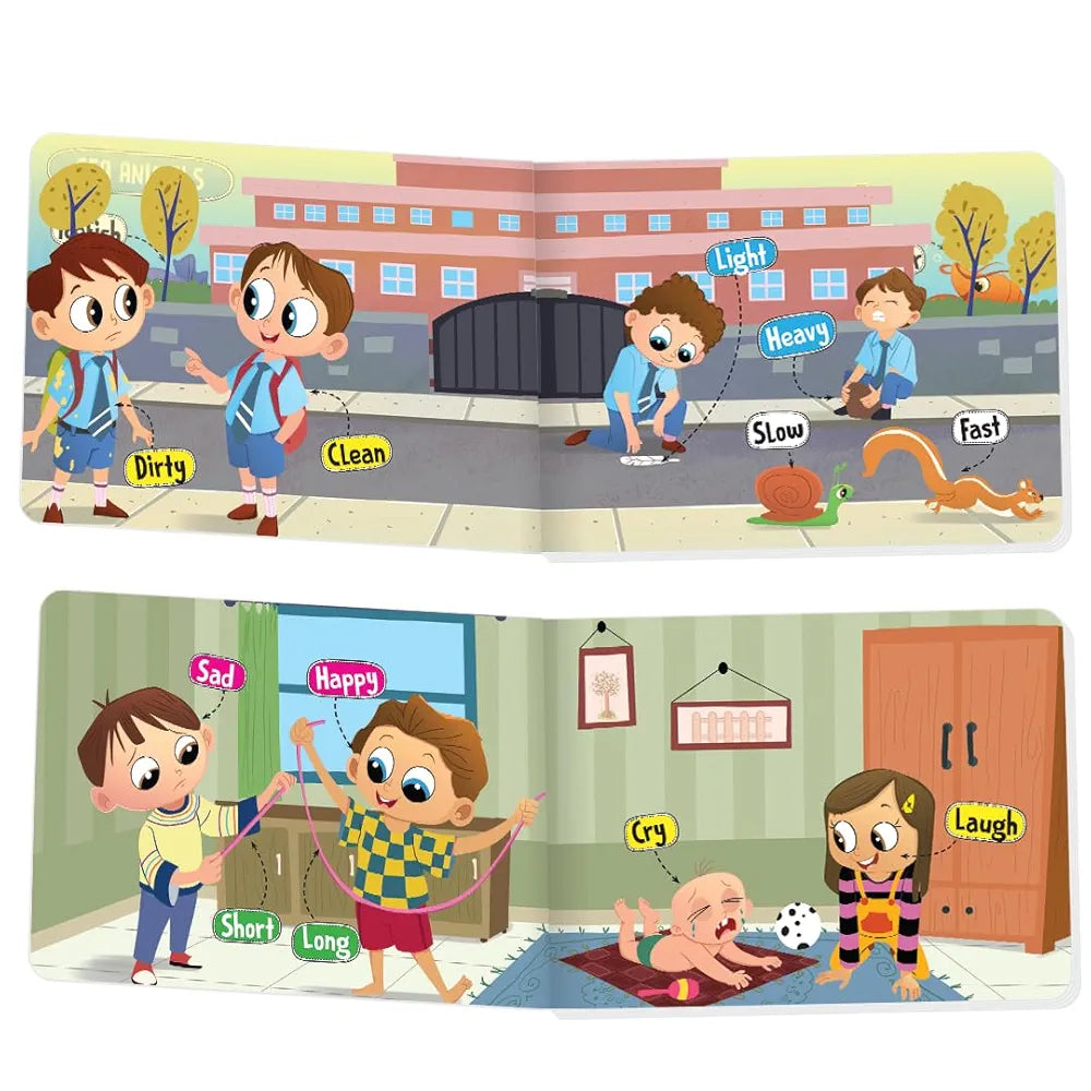 The Book Tree Picturepedia of Opposites I Board Book for Kids Age 2+ I Bright & Colourful Pictures I Easy-to-Read Word Labels I Builds Vocabulary I Early Learning Picture Books for Children by Majestic Book Club