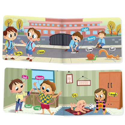 The Book Tree Picturepedia of Opposites I Board Book for Kids Age 2+ I Bright & Colourful Pictures I Easy-to-Read Word Labels I Builds Vocabulary I Early Learning Picture Books for Children by Majestic Book Club