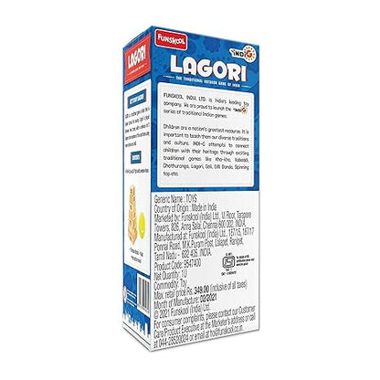 Funskool Games Lagori The Traditional Outdoor Games of India Classic Seven Stones Game