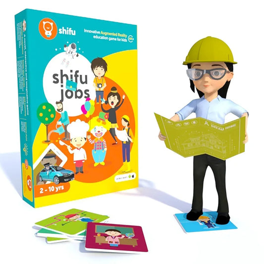 PlayShifu 60 Profession Flashcards for Kids - 4D Educational iOS and Android Jobs Augmented Reality Based Fun Learning, Interactive Game 