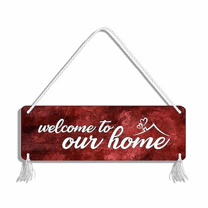 Blue Finch Welcome Home Wall Hanging Decor Sign For Home Door Decor Or Wall Hanging Decor