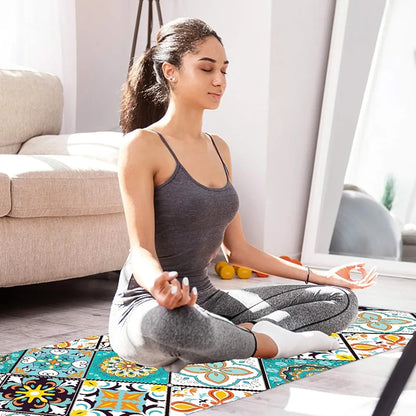 Ishro Home Kitchen Mats For Floor Anti Slip Waterproof Set Of 2 Pcs Colour Vintage Retro