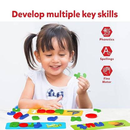 Skillmatics Preschool Learning Activity Ready to Spell Stage Based Learning to Improve Vocabulary
