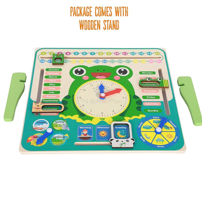 Trinkets & More Calendar Educational Clock Toy For Kids Learning 