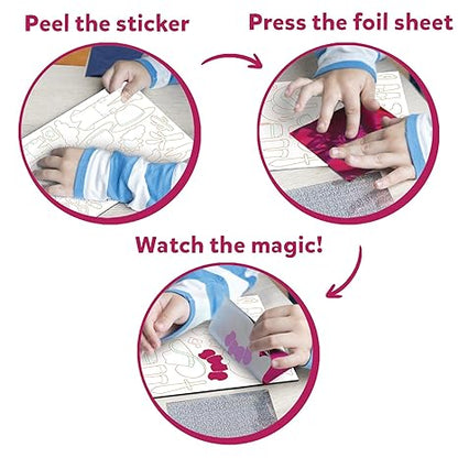 Skillmatics Art & Craft Activity Foil Fun Dress Up No Mess Art for Kids Creative Activity
