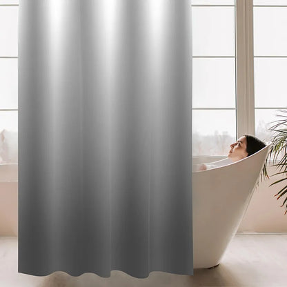 Homethreads Embrace Luxury with Our 6-Feet Long Premium Polyester Shower Curtain with 12 Hooks for a Lavish Bathroom Ambiance Stylish Splendid and Perfectly Sized Black Colour
