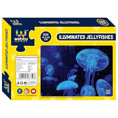 Webby Kids Illuminated Jellyfishes Jigsaw Puzzle 252 Pieces