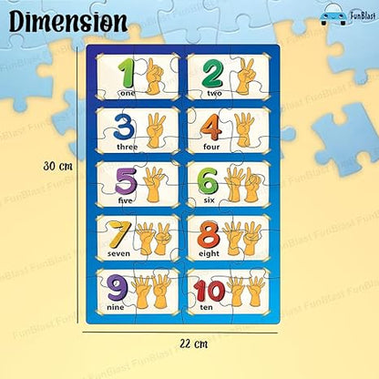 FunBlast Number Jigsaw Puzzle for Kids Jigsaw Puzzle for Kids