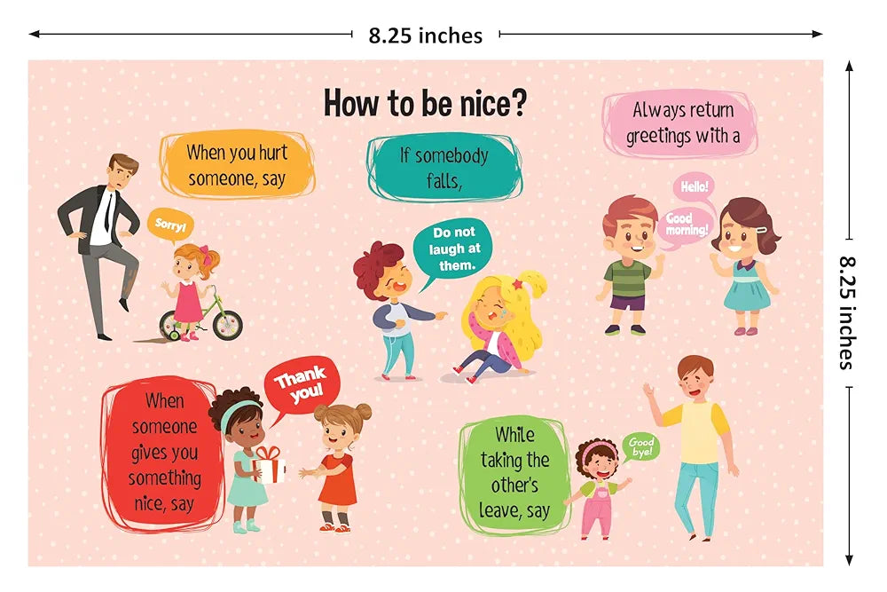 Popcorn Games & Puzzles Interactive Social_Skills Flash Cards 2+ Years Kids: Enhance Communication with Reusable Wipe & Clean Learning Cards 16 Cards with Wipe & Clean Marker