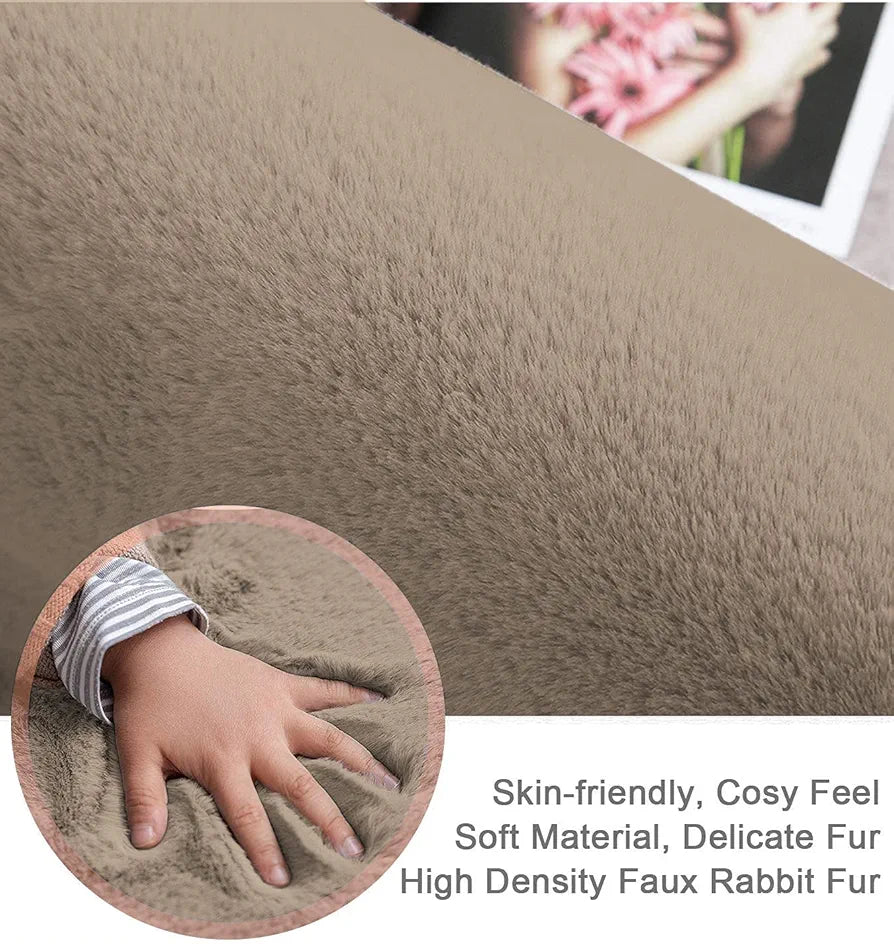Luxe Home International Ruffle Bath Runner 2 X 5 Ft Colour Taupe
