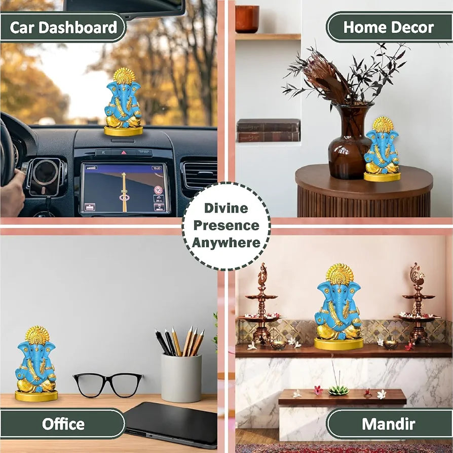 Jd Fresh Ganesh Idol for Home - Blue