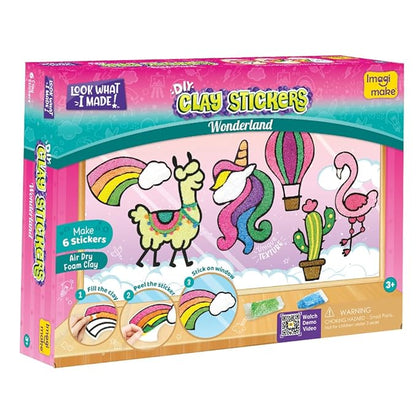 Imagimake Clay Stickers Wonderland Create 6 Unique DIY Stickers Using Air Dry Clay