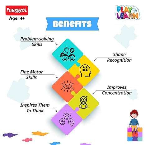 Funskool Play & Learn Fruits & Vegetables,Educational 32 pieces Puzzle