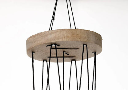 Tej Gifts Feng Shui Long Metal Wind Chime with 6 Silver Pipes