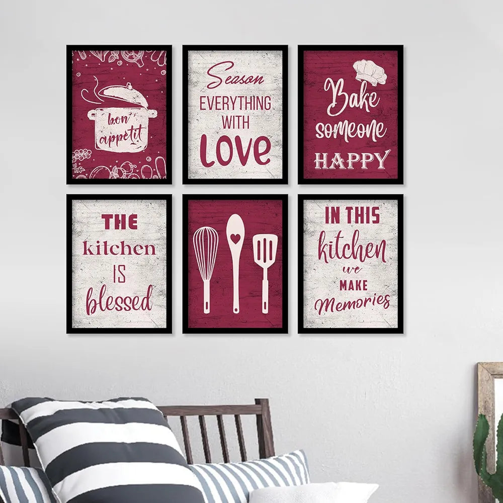 Kotart Engineered Wood Restaurant Quotes Framed Posters For Kitchen Wall Decoration Kitchen 3