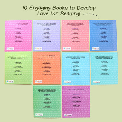 Firstcry Intelliskills Premium My Preschool Book Set of 10 | Montessori Educational Activity Book for Boys & Girl | 80 Pages