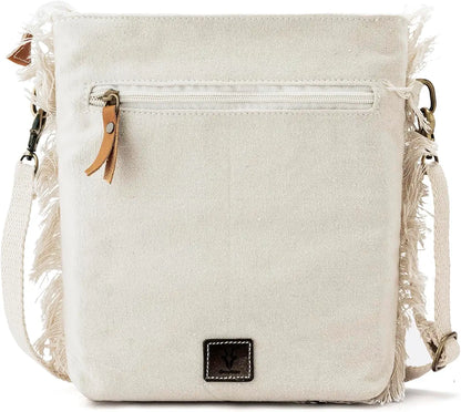 Goatter Cotton Material Embroidery Designs Medium Size Sling Bag For Women, 