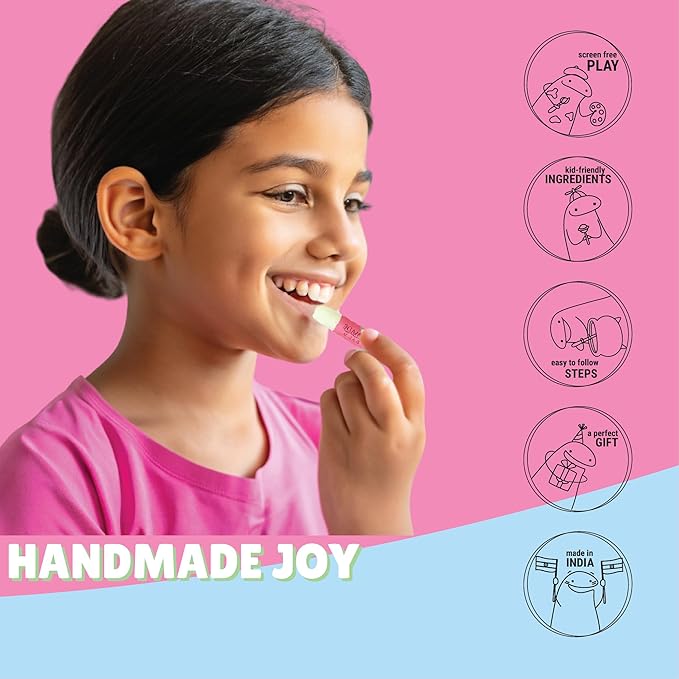 Kalakaram Diy Lip Balm Making Kit - Make 15 Lip Balms | Diy Kit for Kids | Activity Kit for Kids